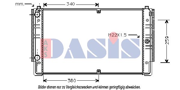 AKS DASIS radiatorius, variklio aušinimas 240090N